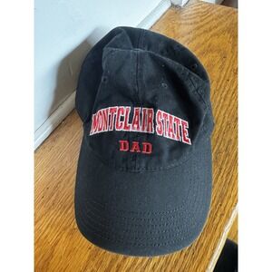 Vintage Legacy Montclair State Dad Adjustable Hat Embroidered Red Black OSFA NJ‎